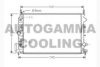 AUTOGAMMA 104504 Radiator, engine cooling